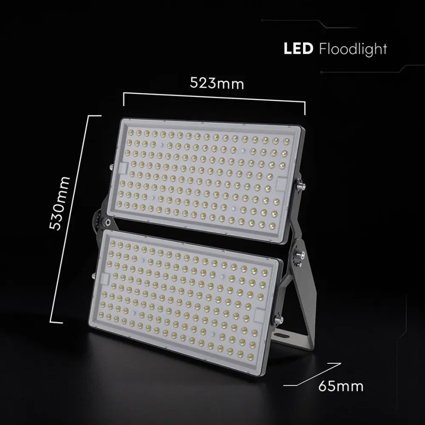 Reflector LED/500W/230V 4000K IP65 gris