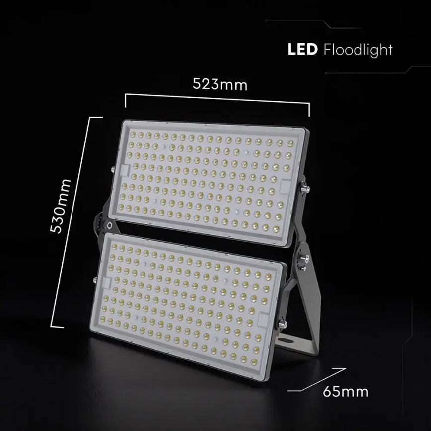 Reflector LED/500W/230V 6500K IP65 gris