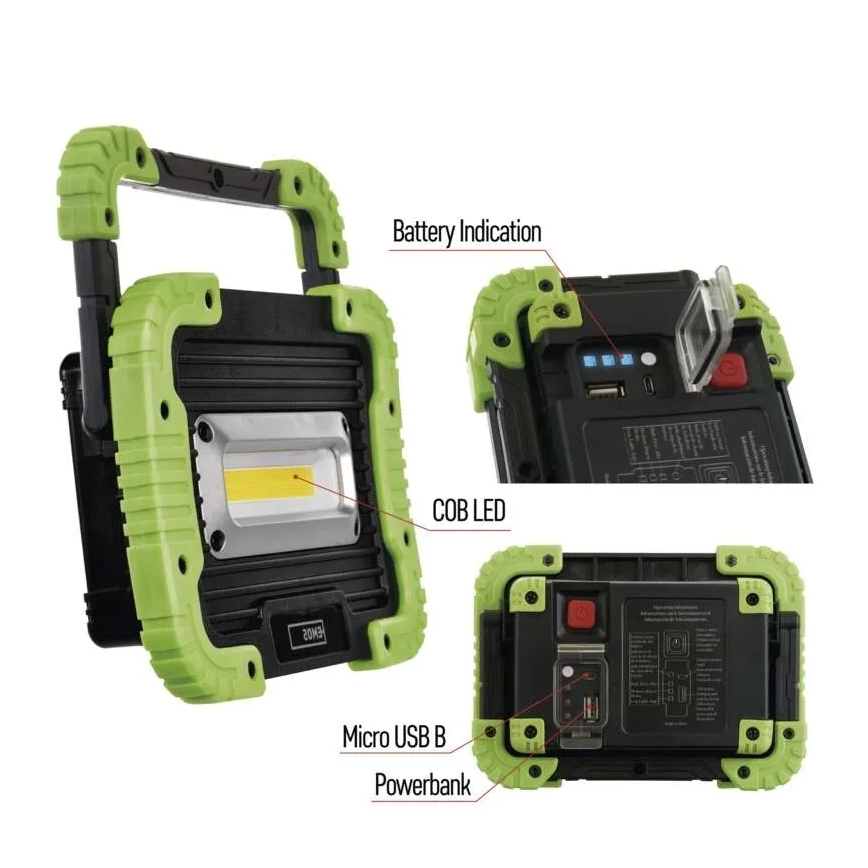 Foco recargable LED COB LED/3,7V 3000 mAh IP44