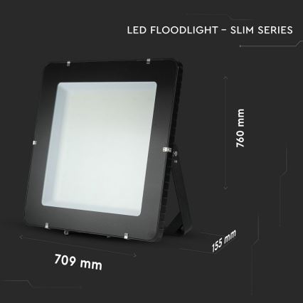 Reflector LED con chip SAMSUNG, 1000 W, 230 V, 4000 K, IP65