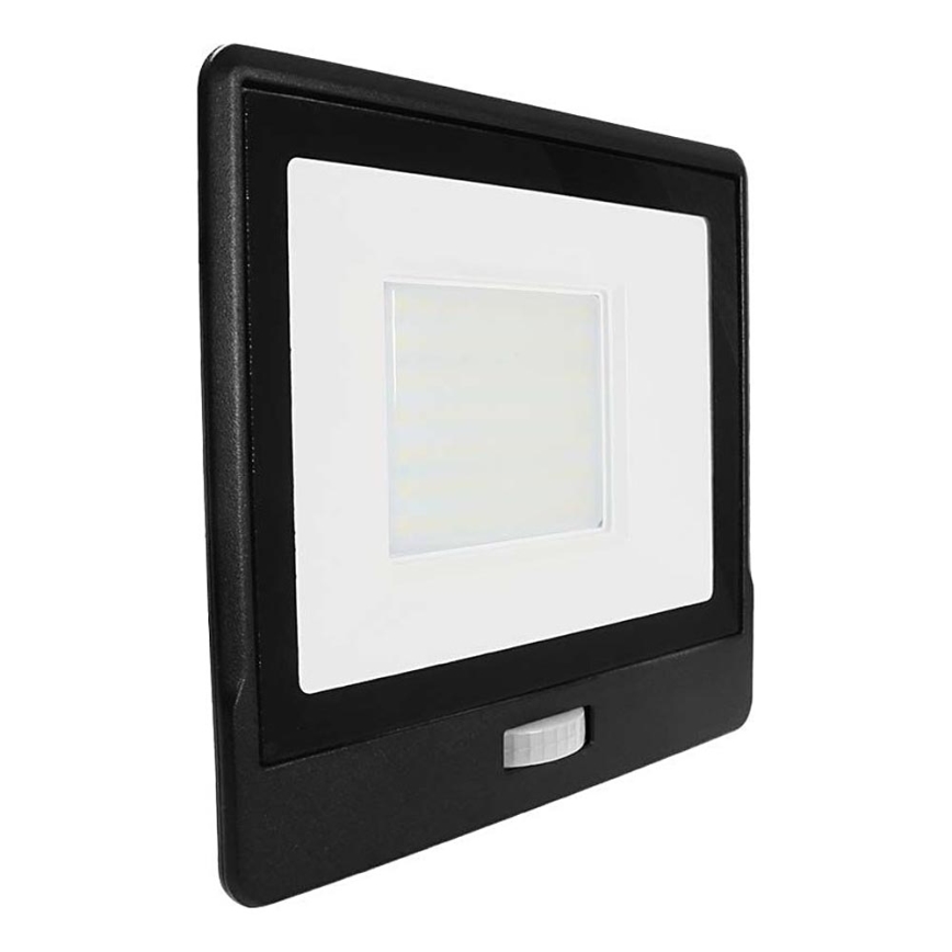 Reflector LED con sensor LED/50W/230V 4000K IP65 negro