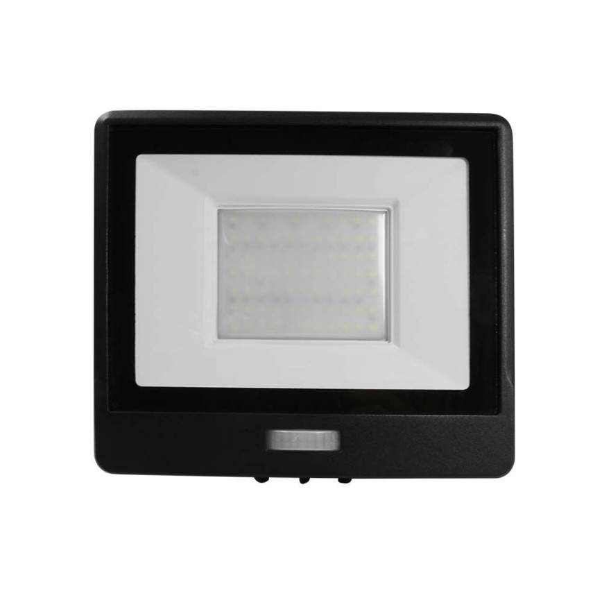 Reflector LED con sensor LED/50W/230V 4000K IP65 negro