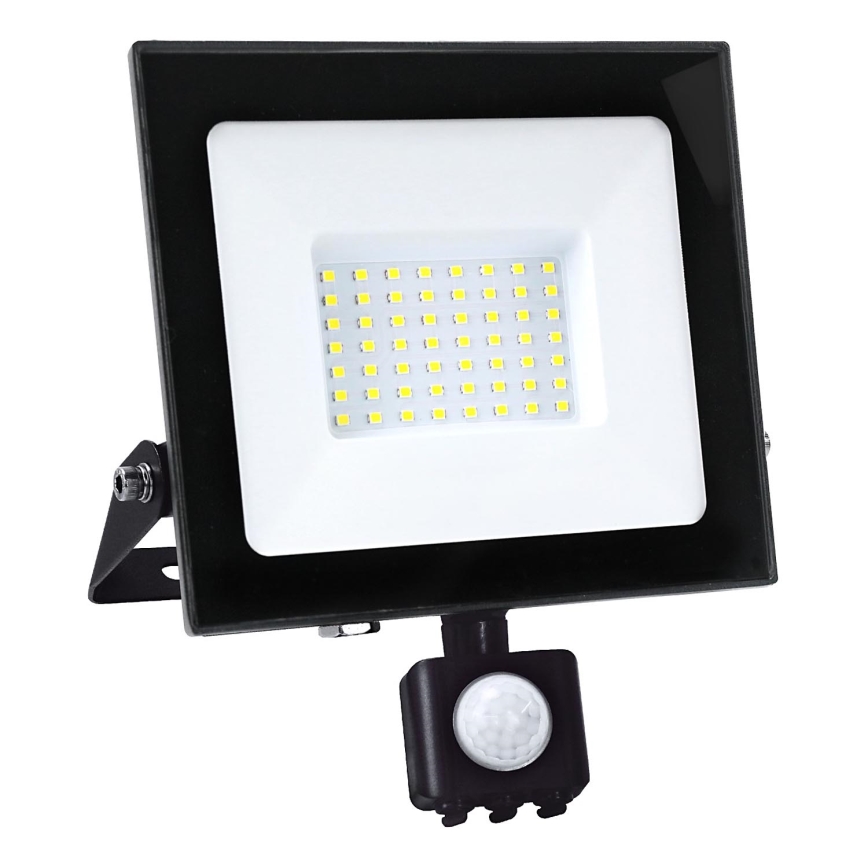 Reflector LED con sensor LED/50W/230V 6500K IP44 negro