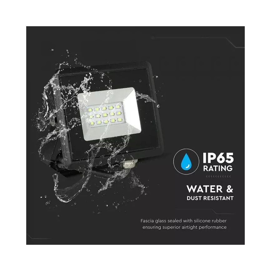 Reflector LED LED/20W/230V IP65 luz verde