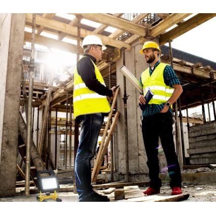 Reflector portátil LED regulable TIGRA LED/20W/3,7V 4000K IP54 4400 mAh negro/amarillo