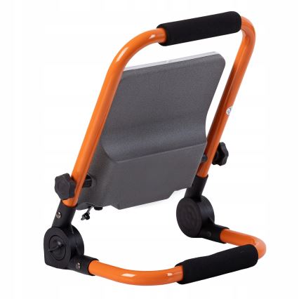 Reflector LED regulable recargable con soporte LED/100W/3,2V 4500K 10000 mAh IP65 naranja