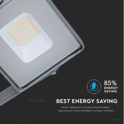 Reflector LED SAMSUNG CHIP LED/10W/230V IP65 4000K gris