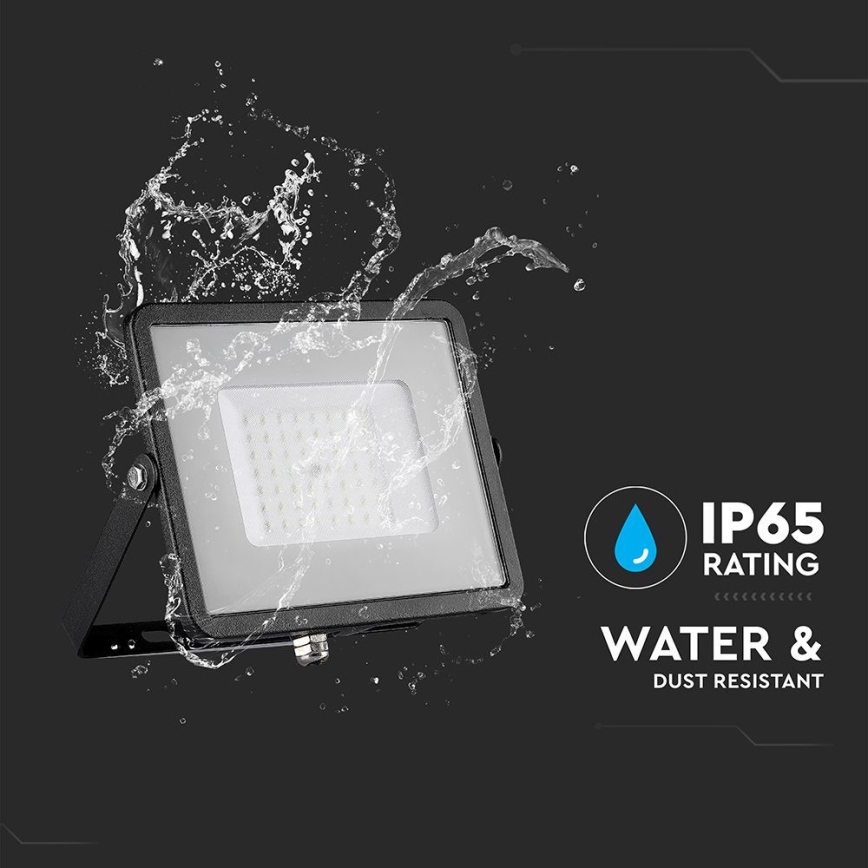 Reflector LED SAMSUNG CHIP LED/50W/230V 6500K IP65 negro