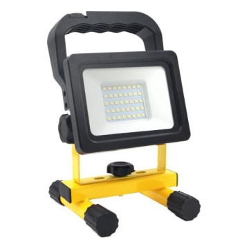 Reflector portátil LED regulable TIGRA LED/20W/3,7V 4000K IP54 4400 mAh negro/amarillo
