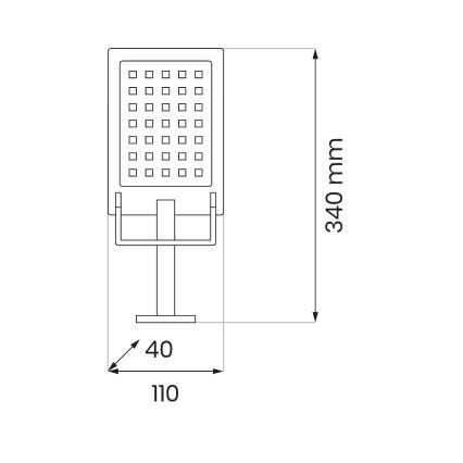 Reflector solar LED ADIK LED/1,2W/3,7V 1200 mAh 6500K IP44