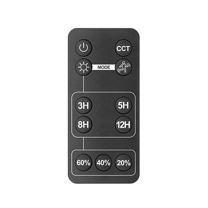 Foco solar LED exterior con sensor LED/30W/6,4V IP65 3000/4000K 6000 mAh + mando a distancia