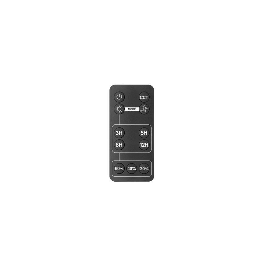 Foco solar LED exterior con sensor LED/30W/6,4V IP65 3000/4000K 6000 mAh + mando a distancia
