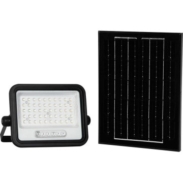 Reflector solar LED regulable LED/100W/3,2V 2000-8000K IP65 5000 mAh negro + mando a distancia