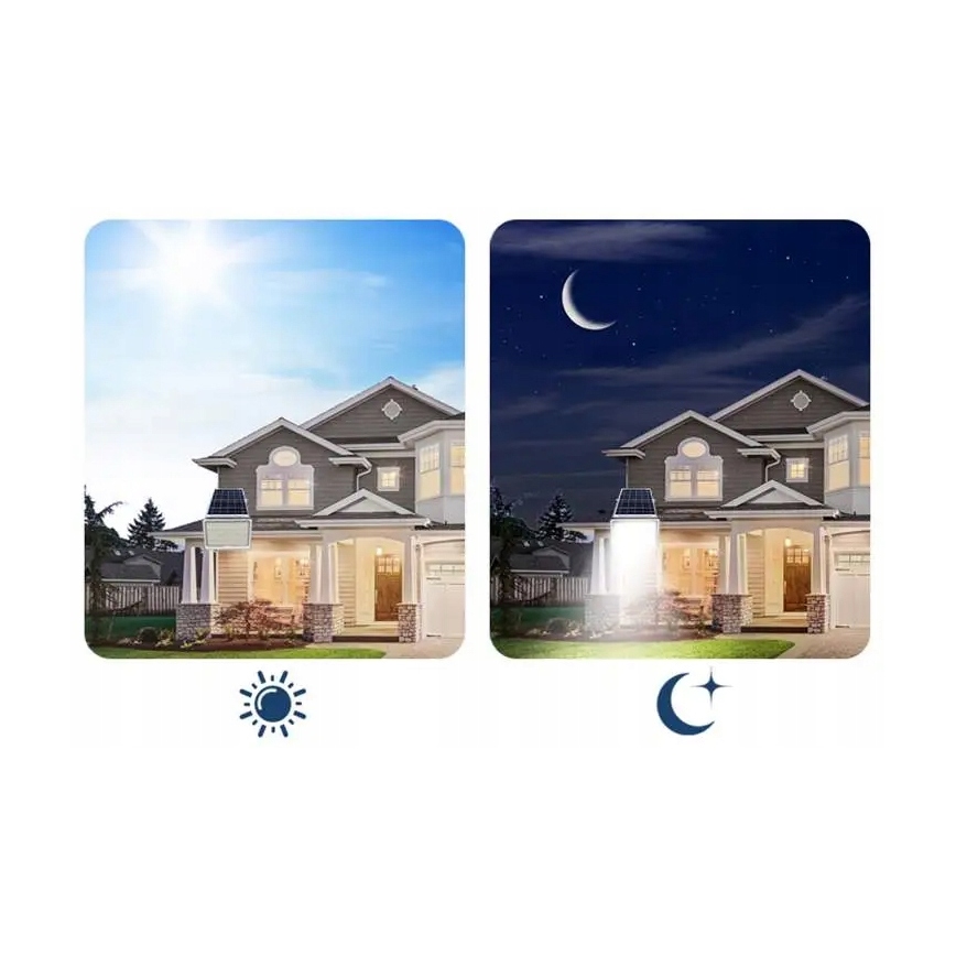 Reflector solar LED regulable LED/100W/3,2V 5000K 10500 mAh IP65 negro + mando a distancia