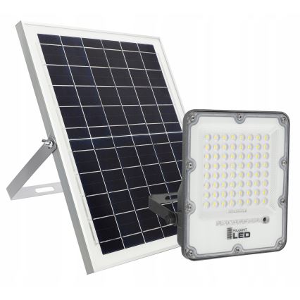 Reflector solar LED regulable LED/100W/3,2V 5000K 10500 mAh IP65 negro + mando a distancia