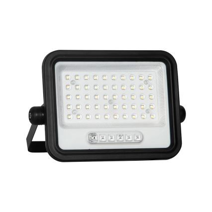 Reflector solar LED regulable LED/100W/3,2V 2000-8000K IP65 5000 mAh negro + mando a distancia