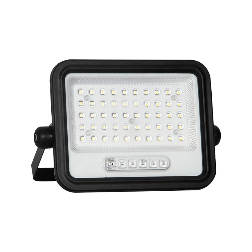 Reflector solar LED regulable LED/100W/3,2V 2000-8000K IP65 5000 mAh negro + mando a distancia