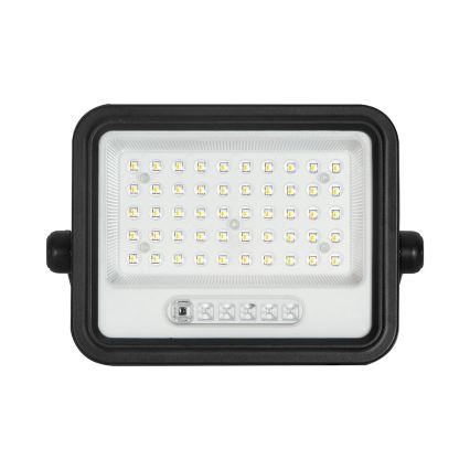 Reflector solar LED regulable LED/100W/3,2V 2000-8000K IP65 5000 mAh negro + mando a distancia