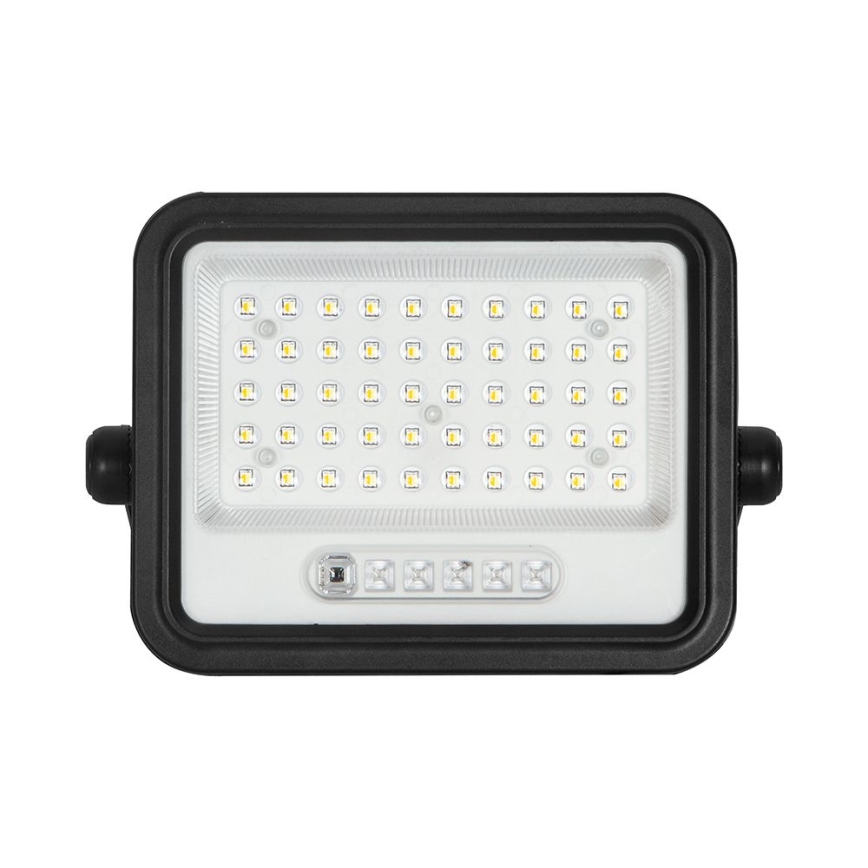 Reflector solar LED regulable LED/100W/3,2V 2000-8000K IP65 5000 mAh negro + mando a distancia
