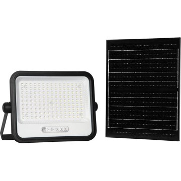 Reflector solar LED regulable LED/300W/3,2V 2000-8000K IP65 15000 mAh negro + mando a distancia