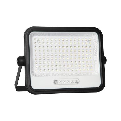 Reflector solar LED regulable LED/300W/3,2V 2000-8000K IP65 15000 mAh negro + mando a distancia