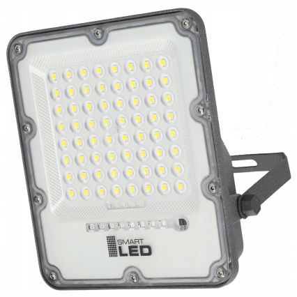 Reflector solar LED regulable LED/50W/3,2V 5000K 6000 mAh IP65 negro + control remoto