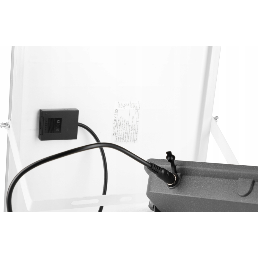 Reflector solar LED regulable LED/50W/3,2V 5000K 6000 mAh IP65 negro + control remoto