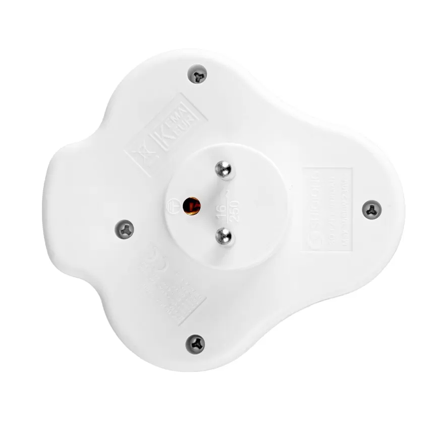 Regleta con interruptor, 2 enchufes + USB-C + USB-A