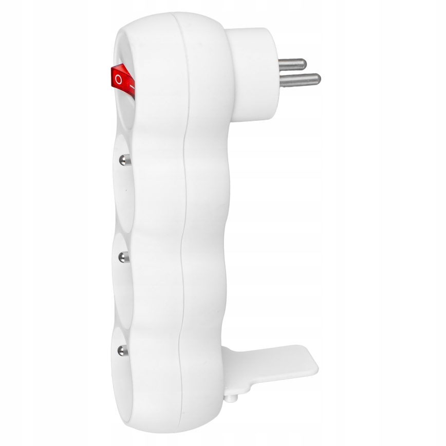 Regleta con interruptor, 3 tomas