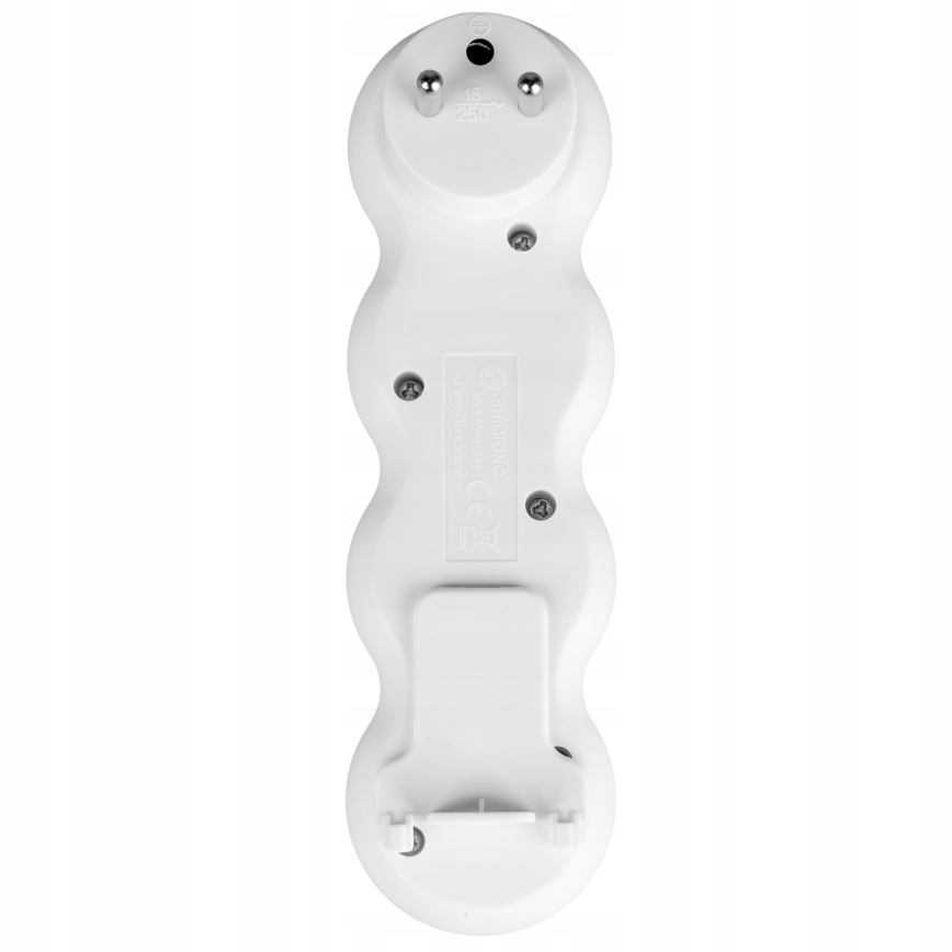 Regleta con interruptor, 3 tomas