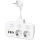 Regleta con interruptor LINEA 2x230V + 4xUSB A/C SCHUKO blanca