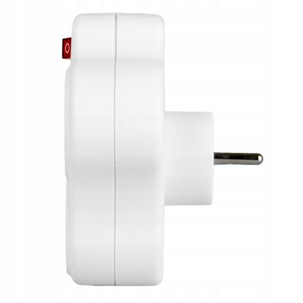 Regleta eléctrica con interruptor, 3 tomas