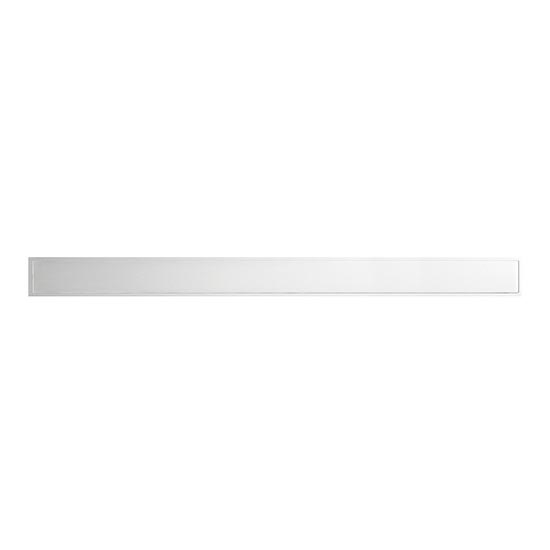 Rejilla para canaleta 89,5 x 2,3 cm, acero inoxidable/plata