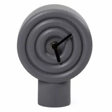 Reloj de mesa de cerámica 16 cm 1xAA gris