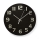 Reloj de pared 1xAA/1,5V vidrio 30 cm negro