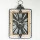 Reloj de pared 1xAA 76x46 beige/negro