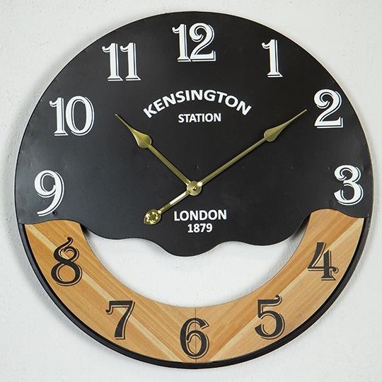Reloj de pared 1xAA diá. 60 cm negro/beige