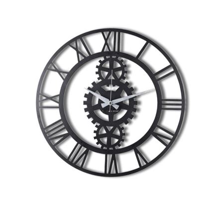 Reloj de pared diá. 70 cm 1xAA negro