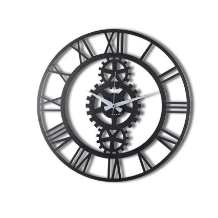 Reloj de pared diá. 70 cm 1xAA negro