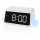 Reloj despertador con pantalla LCD y cargador inalámbrico 15W/5V 1xCR2032 blanco