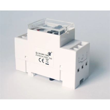 Reloj digital de conmutación para riel DIN 3680W/230V
