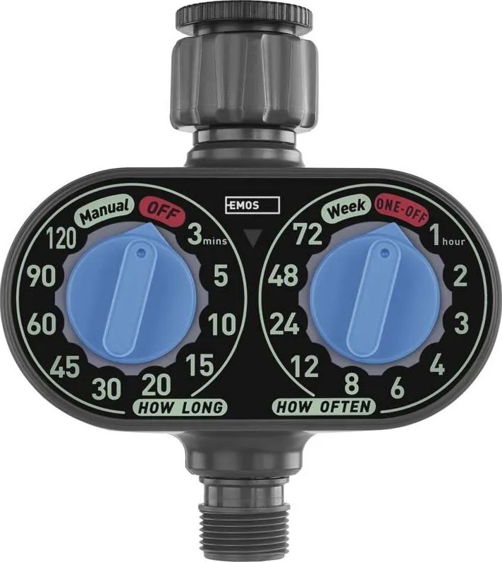 Reloj mecánico de riego con 1 salida