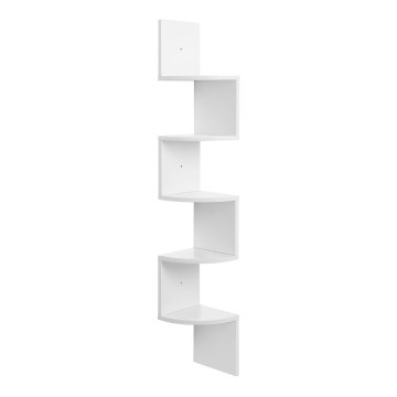 Repisa de pared esquinera SNAKE blanca