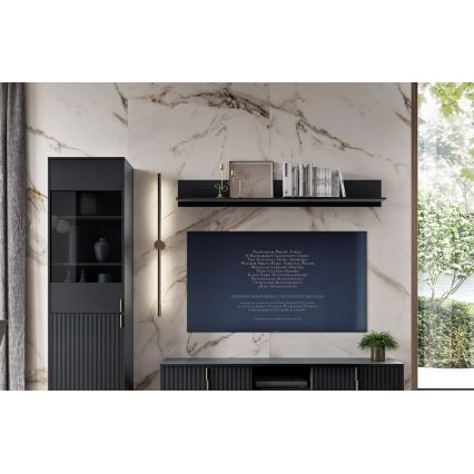 Repisa de pared FLOP negra