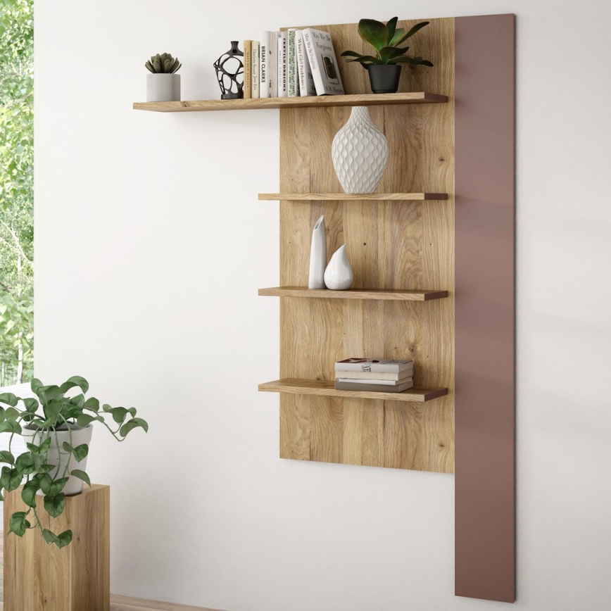 Repisa de pared INAR roble/marrón