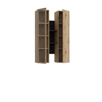 Repisa de pared INAR roble/negro