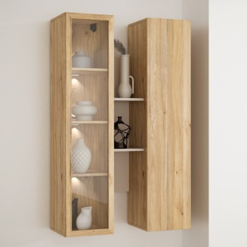 Repisa de pared KIRO roble/beige