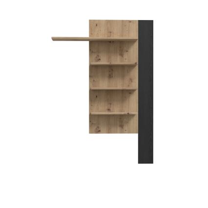 Repisa de pared MORO roble/negro