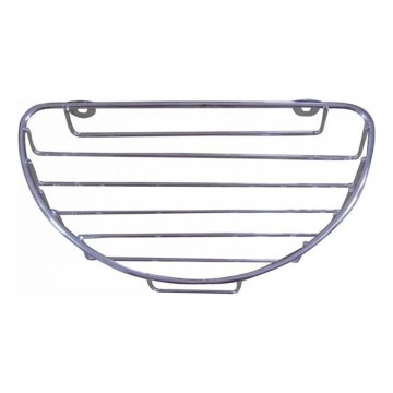 Repisa de pared para ducha 12,7x23 cm cromo brillante