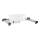 Respaldo 60x18,5 cm plateado/blanco